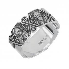 Кольцо из черненого серебра Иордань БМ-КО-639 Два Святителя БМ-КО-639 Два Святителя фото